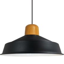 Handbemalte Industrielle Hängeleuchte Aus Schwarz Metall – Vintage-kronleuchter E27 Ø41 Cm Für Wohnzimmer, Schlafzimmer Oder Esszimmer