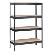 Schulte Regalwelt - Schulte Regalwelt Rayonnage Pour Charges Lourdes Avec 4 Étagères En Bois, Capacité De Charge Par Niveau Env. 90 Kg, 180x100x35 Cm 