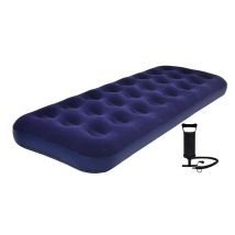 Beflockte Matratze Für 1 Person 191x73x22cm Mit Pumpe 2in1 24040