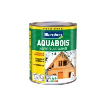 Blanchon Aquabois seidenglänzende Holzlasur 1L für Außenbereich Tiefenimprägnierung geruchlos Anti-UV