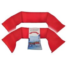 DIGEBIS HydroSnake Hochwasserschutzsack – 100% umweltfreundliche Materialien – Rot – 145 x 25 cm – 0,25 kg