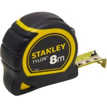 Stanley – Maßband 8 m – 25 mm Breite – 390 g – Gelb – Genauigkeitsklasse II – für Innen- und Außenmessungen