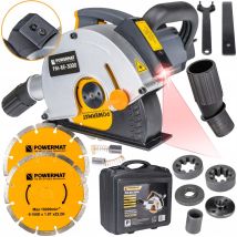 Techmeister Wand-nutenfräse 3000 W Mit Etui - Präzise Nutfräsarbeiten Für Verschiedene Materialien