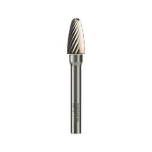 Fraise Rotative Hm Tige Cylindrique Forme Arc À Nez Arrondi - Aciers D. 6 X Lt. 50 X Lu. 18 X Q. 6 Mm - Diamwood