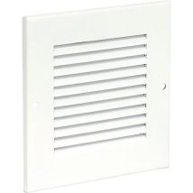 Grille De Protection Intemperies Marron Laquee H/l: 238 X 138 Mm Metal Avec Protect Anti-insectes Et Fixation