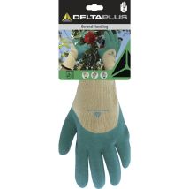 Gants Delta Plus Tricot Polycoton - Enduction Latex Paume, Doigts Et Mi-dos - Dpvv831ve0 T10