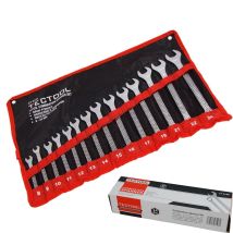 Tectool - 8pc Large Combination Metric Spanner Set 20mm - 32mm Ring Open Ended Tool Ct0324