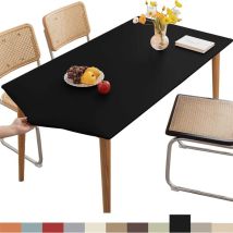 – Nappe Rectangulaire Ajustée En Vinyle – Bords Élastiques – Lavable, Imperméable, Résistant À L'Huile – 120x60cm Pour Intérieur Et Extérieur - 