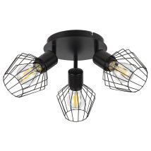 Deckenstrahler Schwarz E27 3x40w Belano 3536 Rabalux