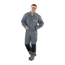 Planam - Chaqueta De Cintura Canvas 320 Talla 46 Gris / Negro