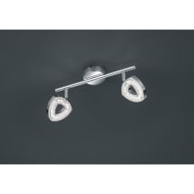 Reality - Faretto Tours 2 Spot Led Cromo L30 Cm Trio Iluminación