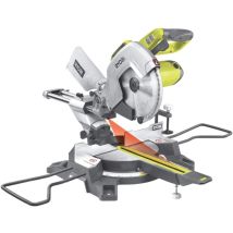 Ryobi – Sierra ingletadora 2200W – Disco de 305 mm – 48 dientes – Corte bisel 0-45° – Profundidad de corte 70 mm x 300 mm