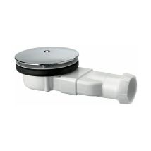 Shower Drain For Bathroom Floor Drain Extra-flat Dome Low Profile Chrome Plated Abs Shower Tray Siphon Slim Drain 30720138, White