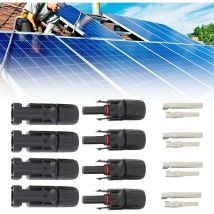 Heguyey - Solar Connector,mc4 Connector,pv Connector,photovoltaic Solar Connector,male/female Solar Panel Cable Connectors,waterproof Seal,for Solar 