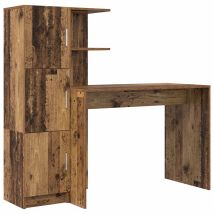 Maison Exclusive - Bureau 2 Pcs Bois Ancien