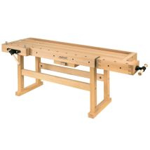 Ramia - Etabli De Bois Pro (bois De Hêtre Massif) 2120x790x870 Mm - Premium Monster