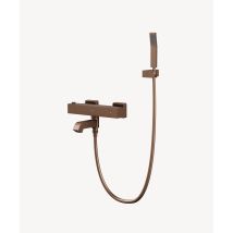 Lookshop - Thermostatischer Wannenmischer Für Wandmontage Roségold Gebürstet - Sirius