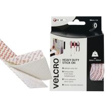 Velcro - Brand 60242 Brand Heavy-duty Stick On Tape 50mm X 1m White Vel60242