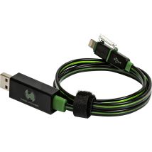 Realpower Datenkabel Led Grün Micro-usb Auf Lightning (185962)