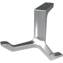 Hermeta - Appendiabiti Da Soffitto 0200 Doppio A.87mm Alu.silver.elox.h.49mm
