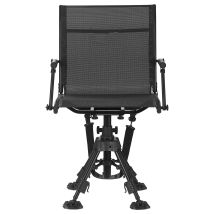 Mophorn Silla De Caza Giratoria 360° Silenciosa, Plegable Y Portátil, Con Estructura De Acero, Asiento Con Reposabrazos, Patas Antihundimiento Y 