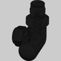 Detentori D'Arredo Ad Angolo Dx "high Style B" - Antracite 1/2 X 24-19