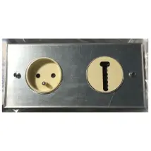 272h31i40i05 Double Socket - 2p+e + Tel - Europa - Plexiglas - Arnould