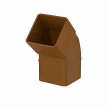 Codo 45o Bajante Cuadrada 70x70 Canalón Eume Blanca Pvc - Ferroplast Color: Marrón