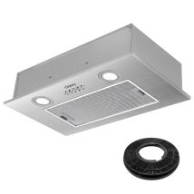 Cappa Da Incasso Integrata 52 Cm 300 M3/h Scarico Aspirazione Acciaio Inox - 913ass52 - Ciarra