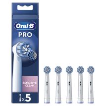 BRAUN – Oral-B Pro Sensitive Clean 5 pièces – Brossette dentaire blanche