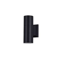 Bowery Wandleuchte Schwarz, 2 Licht Ip54, Gu10
