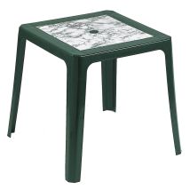 Garden Life - Mesa Apilable 70x70 Cm Verde Marmol 4025vm