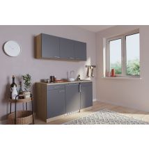 Cucina Minicucina Cucina Singola Cucinino Dispensa Rovere Grigio Luis 150 Cm Respecta