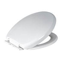 Showerdrape Seville White Wrap Over Plastic Soft-close Toilet Seat