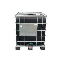 Cuve De Stockage 1000l Ibc Poche Rénovée Grillage Opaque Noire-bouchon Diamètre 22 Cm