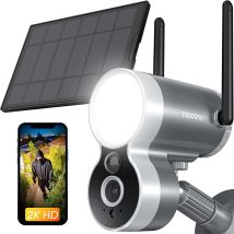 Topcony 2k Außenüberwachungskamera Mit Wiederaufladbarer Batterie, Drahtlose Solarsicherheitskamera, 2.4ghz Wifi, Intelligente Beleuchtung, Pir 