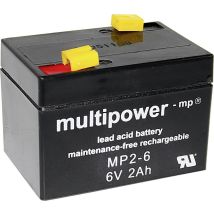 Multipower Mp2-6 Batería De Plomo 6 V 2 Ah Negro