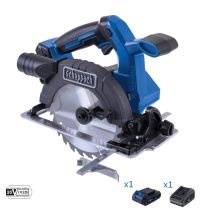 Scheppach - Sega Circolare 20v Batteria 2.0ah + Caricabatteria Ixes Bc-hcs165-x