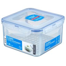 Lock&lock - Vorratsdose Quadratisch, 1,2 L Mit Serviereinsatz 155 X 155 X 87 Mm
