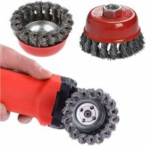 Weed Brush Head, For Brush Cutter, Universal Steel Wire Weeding Tray Machine Accessories For Irrigation And Landscape Finishing (4 Inch)