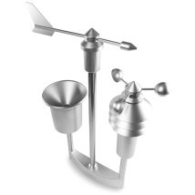 Homematic IP – Wettersensor – Temperatur, Luftfeuchtigkeit, Windrichtung, Windgeschwindigkeit, Regenmenge, Helligkeit – 151821A0