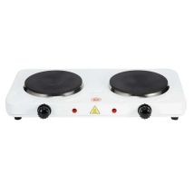 Fornello Elettrico Hercules 2500w - Piastra Ø185mm 1500w & Ø155mm 1000w Con Termostato E Indicatore