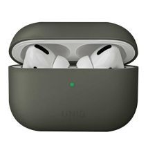 Uniq Lino Airpods Pro Silikonhülle Grau/grau Moos
