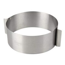 Dr. Oetker Varino Anello Per Torta 16-30 Cm, Acciaio Inossidabile, Argento, 16 Cm