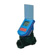 Programador de riego Baccara – Estación única estanca con electroválvula – 3 programas – Alimentación 9V – Pantalla LCD