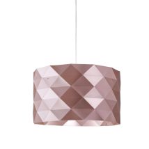 Pendelleuchte 3 Lichter Pink Metall – Durchmesser 40 cm – Höhe 25 cm – E27 Fassung – max. 30W – transparentes Kabel 120 cm