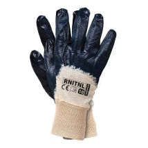 Reis - Rnitnl - Guantes De Protección (12 Unidades), Color Beige Y Azul Marino