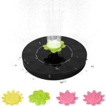 Bomba Solar Para Fuentes Exteriores De 6v 1w Con 5 Boquillas, Bomba De Agua Sin Escobillas Independiente Para Piscinas, Estanques, Jardines Y Patios (