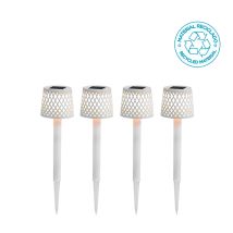 Gretita Pack 4 Lampada Da Tavolo Con Carica Solare E Batteria Ricaricabile. Luce Calda A Led. Prodotto In Spagna