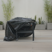 Copertura Barbecue Rettangolare Titanium Nero - 170 X 50 X 85 Cm